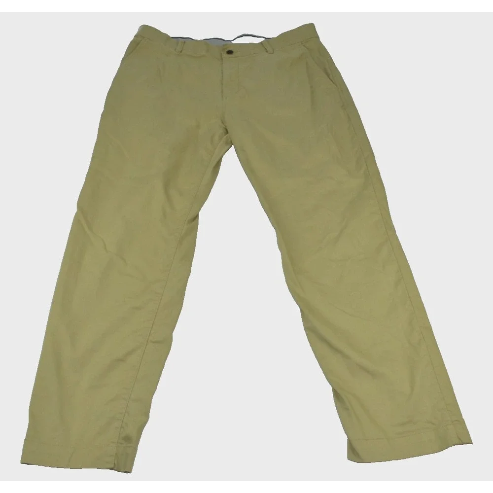 Nike Dri Fit Golf UV Men Pants Size 36x32 Standard Fit Beige Khaki -Flaws-